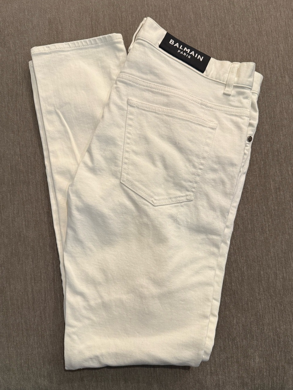Balmain White Slim Jeans